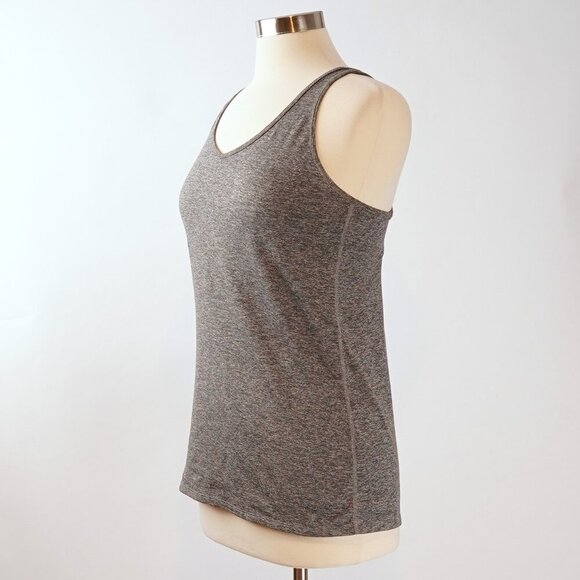 Patagonia Racerback Tank Top Cutout Detail Marled Gray - Medium - Picture 3 of 7